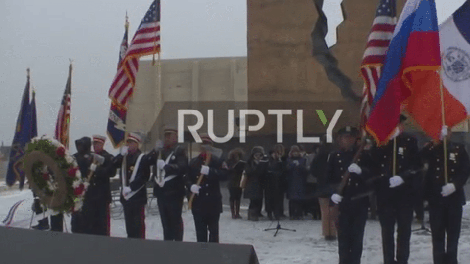 Historic Schiller Institute Memorial To Tu-154 Disaster at the Tear-Drop Memorial in Bayonne, New Jersey