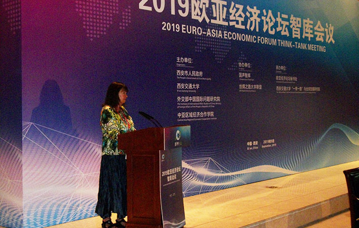 Schiller Institute founder, Helga Zepp-LaRouche addresses the 2019 Euro-Asia Economic Forum.