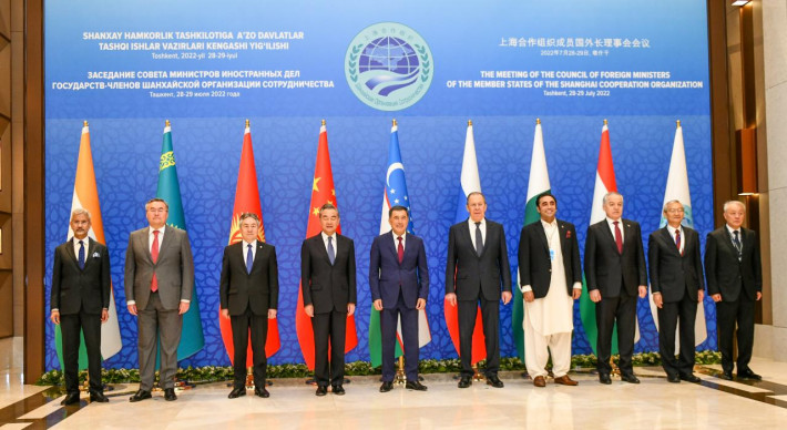 The meeting of the SCO Foreign Ministers Council on July 29. Photo credit: Kazakh Foreign Ministry’s press service.