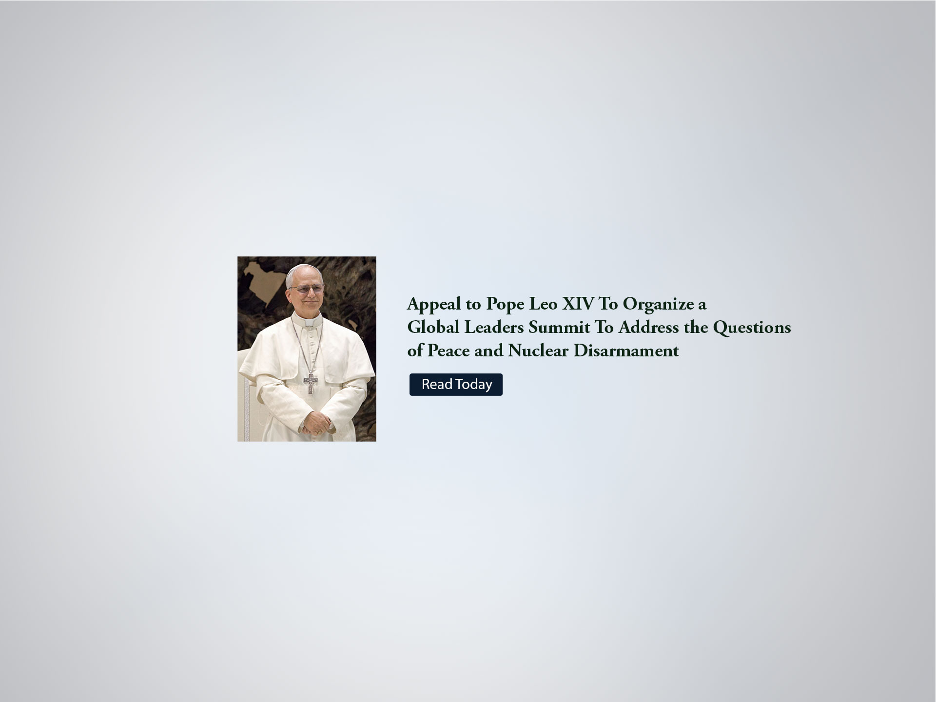 Appeal to Pope Leo XIV